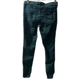 Rag & Bone Legging Jeans Women's Sz 27 Green Mid Rise 5-Pocket Dark Wash